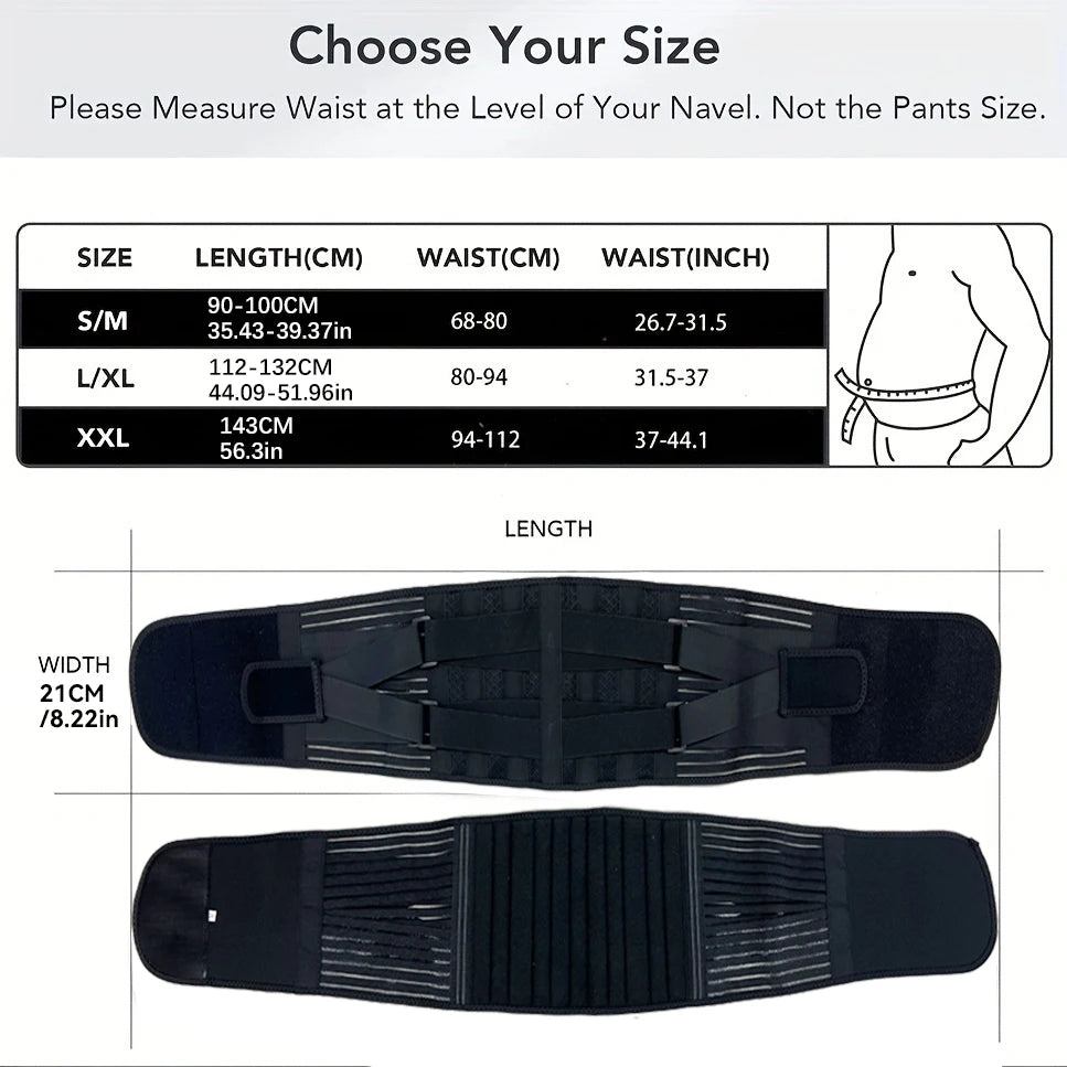 Lower Back Brace Lumbar Support Belt Adjustable Double Pull Breathable Spine Decompression Medical Orthopedic Brace Pain Relief