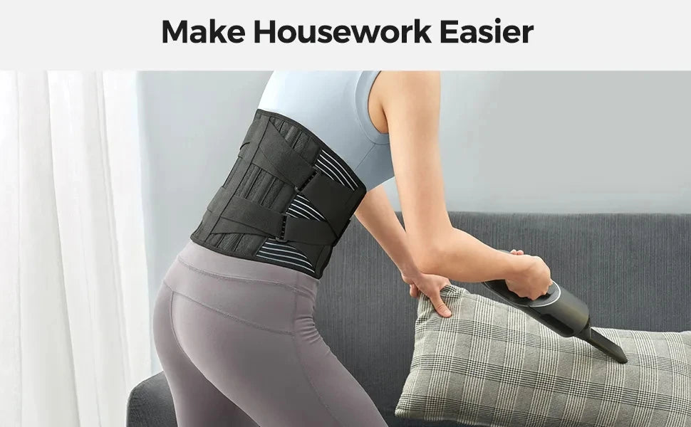 Lower Back Brace Lumbar Support Belt Adjustable Double Pull Breathable Spine Decompression Medical Orthopedic Brace Pain Relief