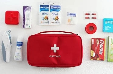 Health Medicine First Aid Kit Oxford Cloth Portable Travel Storage Emergency Kit Tote Bag Outdoor Medical Bag Storage Bag Health