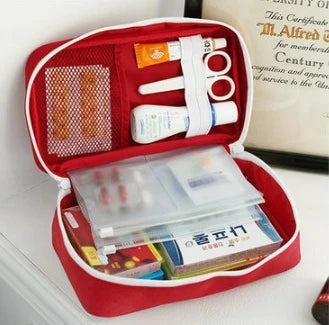 Health Medicine First Aid Kit Oxford Cloth Portable Travel Storage Emergency Kit Tote Bag Outdoor Medical Bag Storage Bag Health