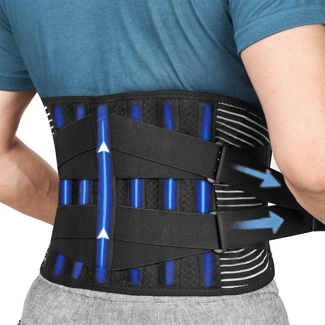 Lower Back Brace Lumbar Support Belt Adjustable Double Pull Breathable Spine Decompression Medical Orthopedic Brace Pain Relief