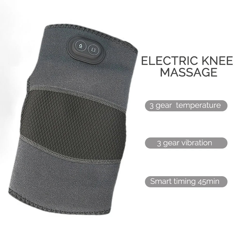 Electric Knee Massager Shoulder Elbow Massager 3 Modes Vibration Knee Massager Knee Relaxation Air Pressure Kneading Massage