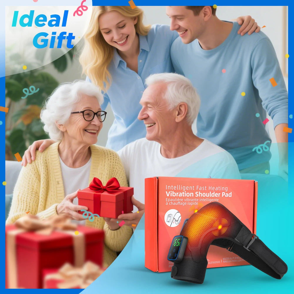Detachable Electric Shoulder Massager APP Control Heating Vibration Shoulder Massager Brace Muscle Relax Shoulder Massage Belt