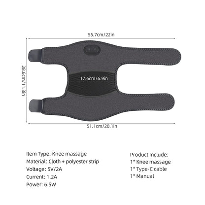 Electric Knee Massager Shoulder Elbow Massager 3 Modes Vibration Knee Massager Knee Relaxation Air Pressure Kneading Massage
