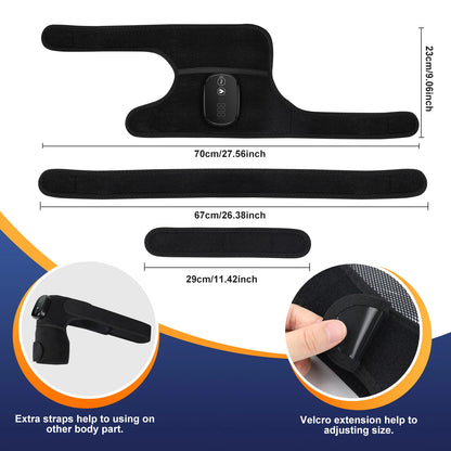 3 in 1 Vibration & Heating Shoulde Massager Blets Warmer Shoulder Hot Compress Massager Pads USB Charge