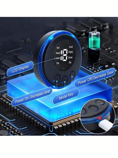 EMS Neck Massage Electric Massager Cervical Neck Back Patch 8 Mode Pulse Muscle Stimulator Portable Relief Pain